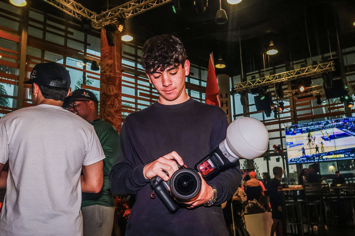 Seth Clarin with camera