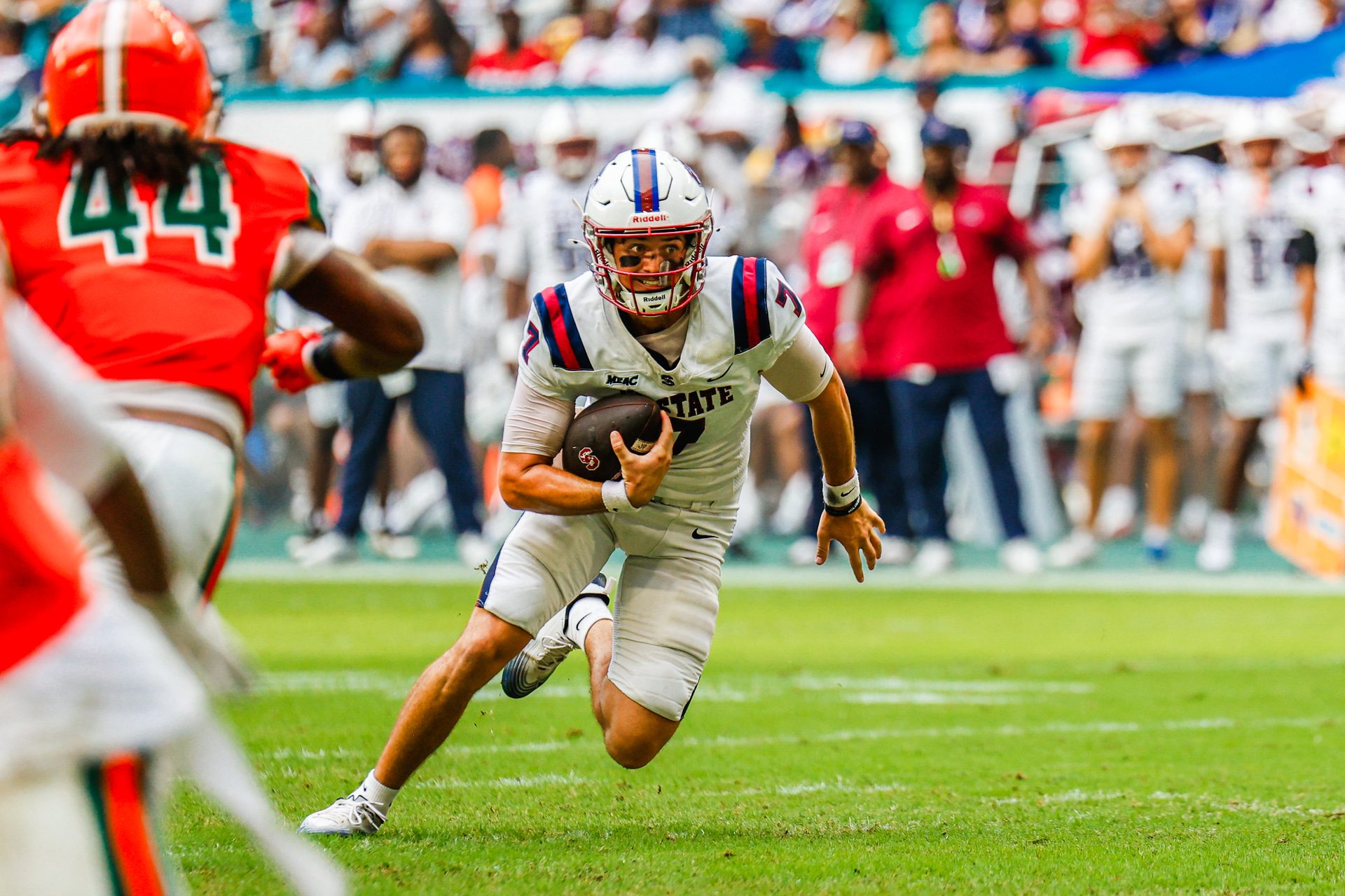 SC State quarterback running